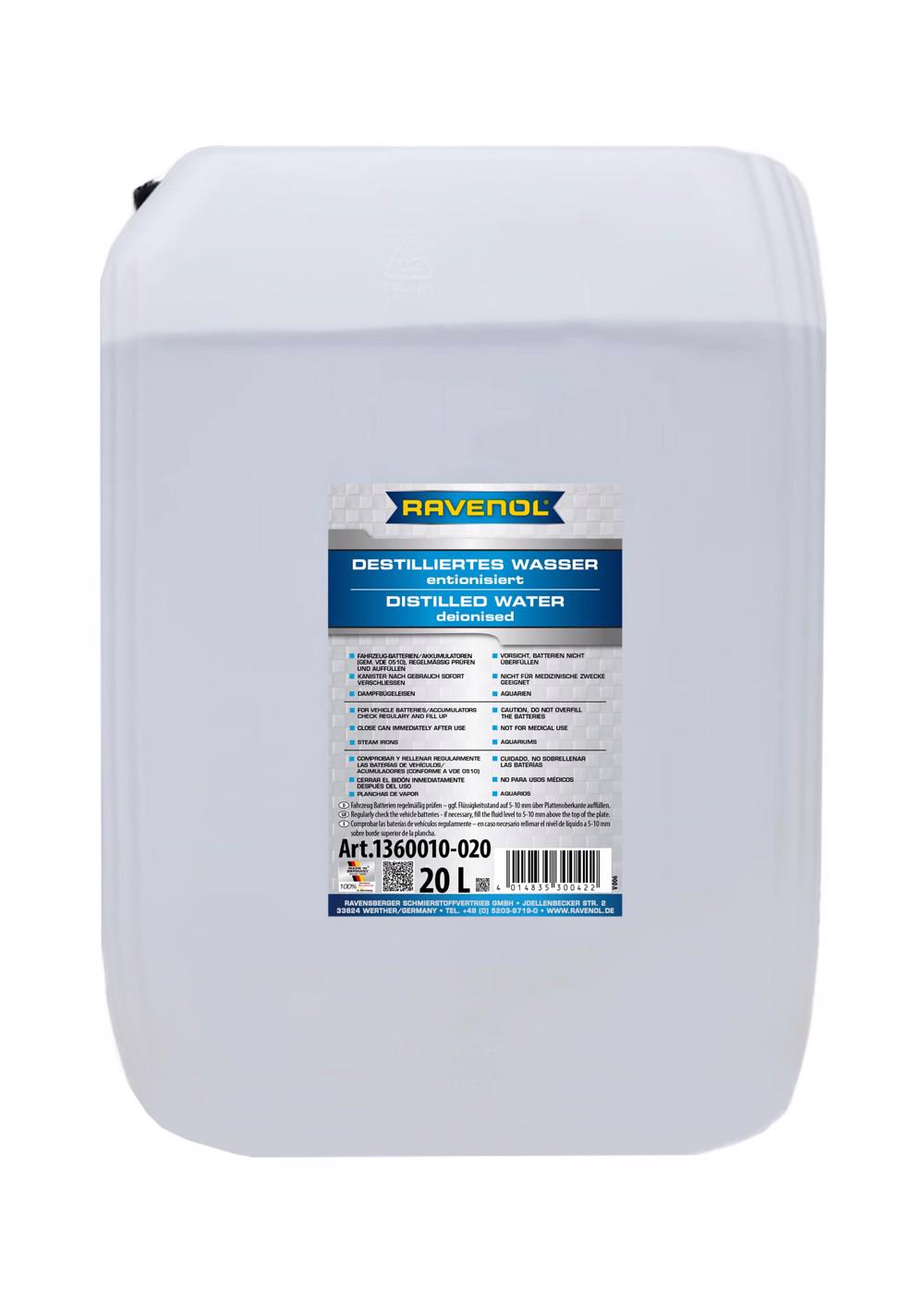 RAV  destilliertes Wasser 20 L