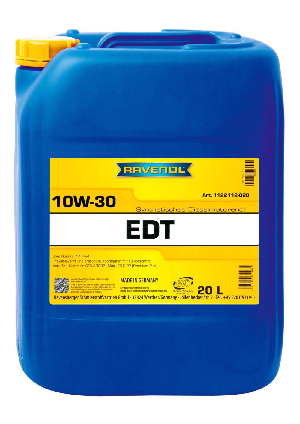RAV EDT  SAE 10W-30  20 L