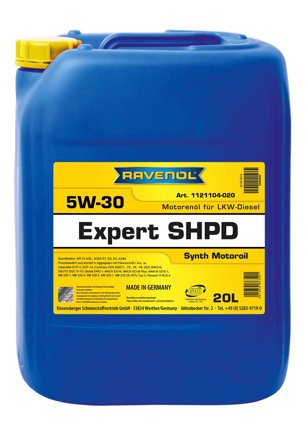 RAV  Expert SHPD SAE 5W-30 20 L