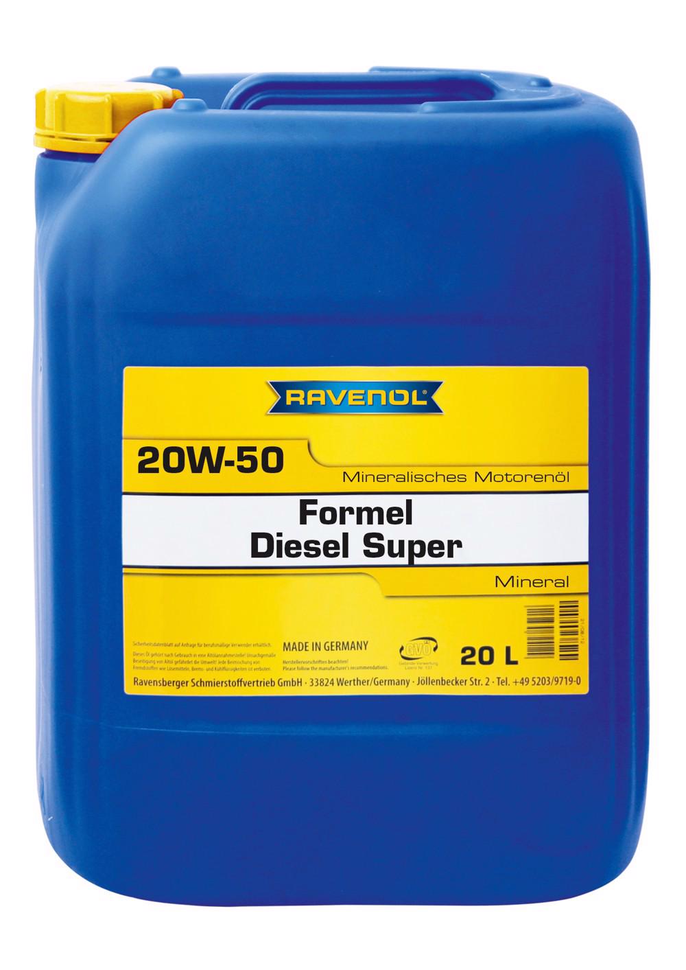 RAV  Formel Diesel Super SAE 20W-50  20 L
