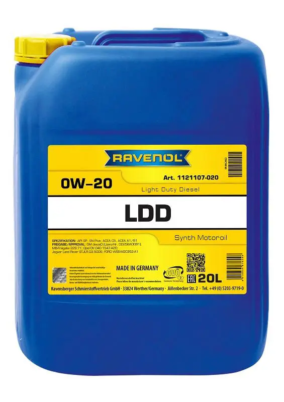 RAV LDD LIGHT DUTY DIESEL SAE 0W-20 20 L