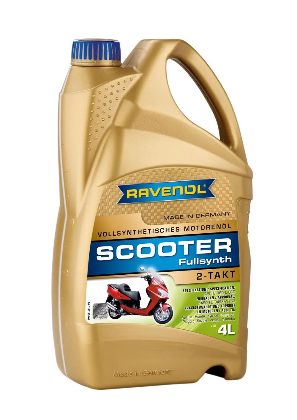 RAV  SCOOTER 2-Takt Fullsynth.  4 L