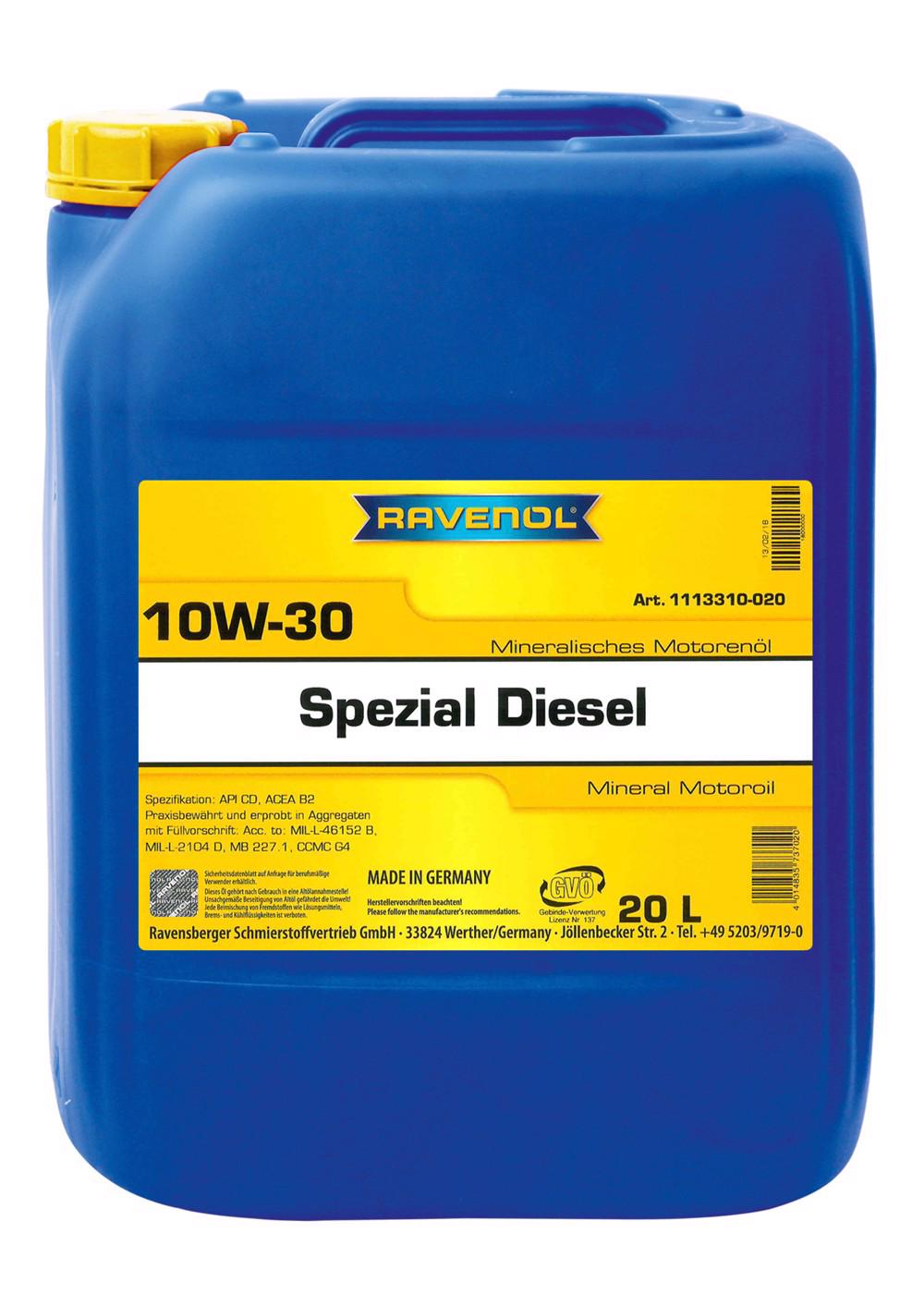 RAV  Spezial Diesel SAE 10W-30  20 L
