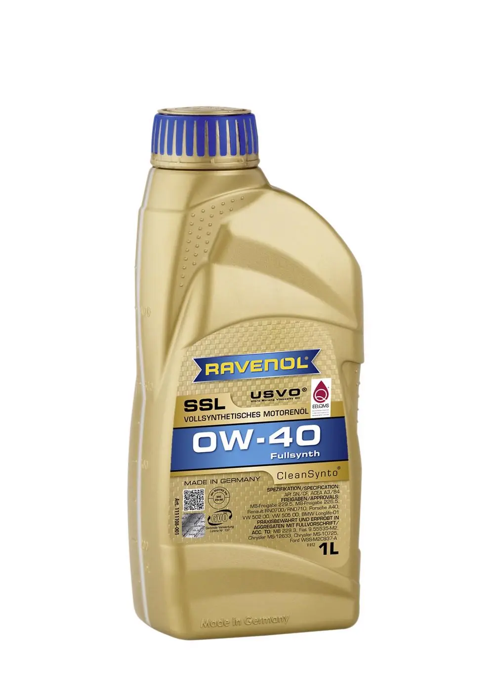 RAV SSL SAE 0W-40 USVO 1 L