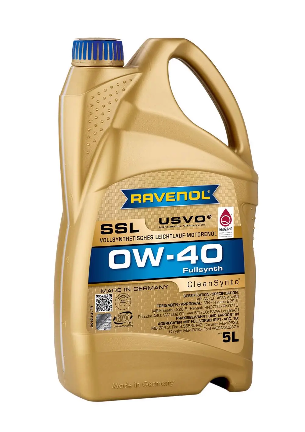 RAV SSL SAE 0W-40 USVO 5 L