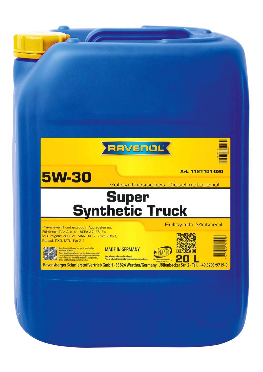 RAV Super Synthetic Truck SAE 5W-30  20 L