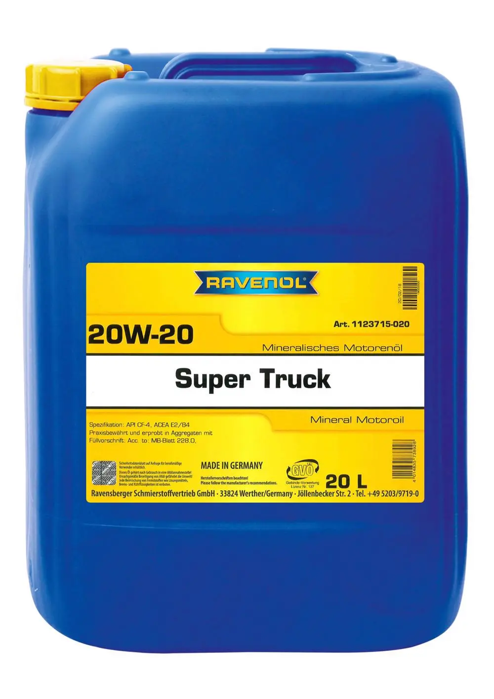 RAV  Super Truck SAE 20W-20  20 L
