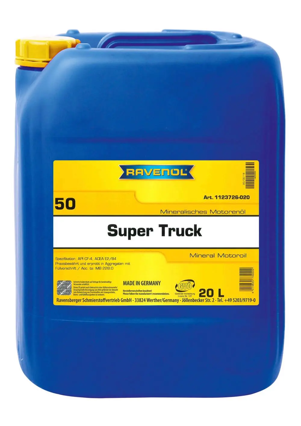 RAV  Super Truck SAE 50  20 L