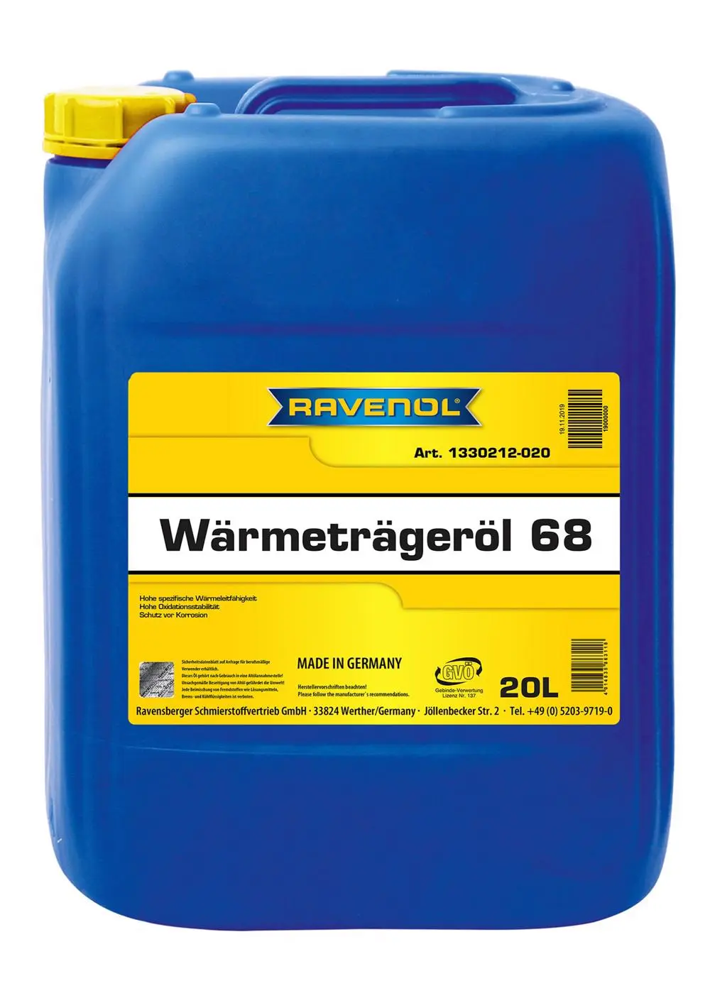 RAV Transfer termic Warmetraegeroel 68  20L