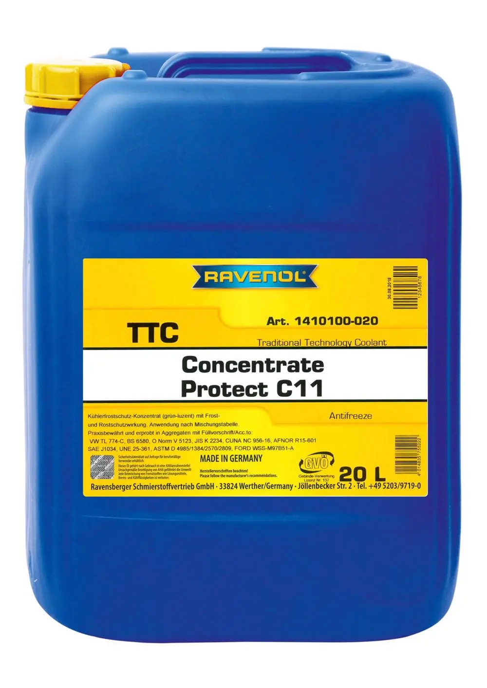 RAV  TTC  Coolant Concentrate  20 L