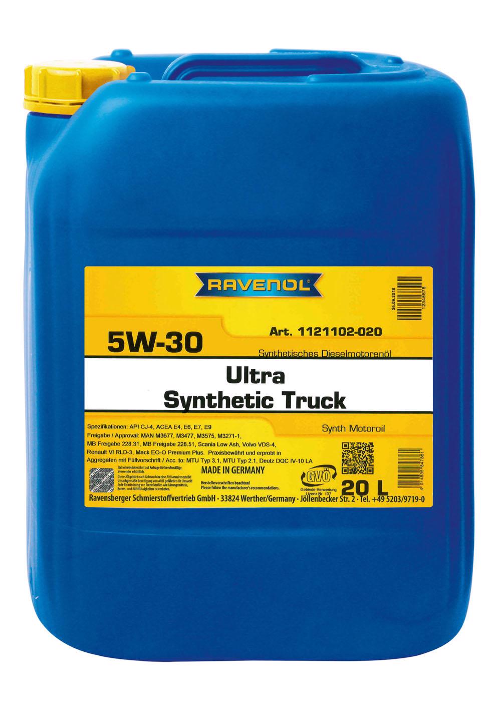 RAV  Ultra Synthetik Truck SAE 5W-30  20 L