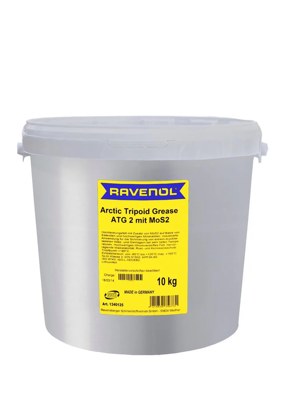 RAVENOL Arctic Tripoid Grease ATG 2 mit MoS2  10 kg