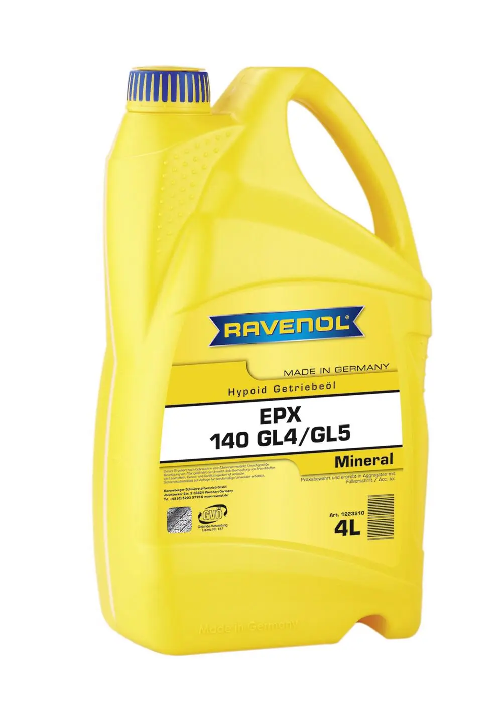 RAVENOL Getriebeoel EPX SAE 140 GL4/GL5  4 L