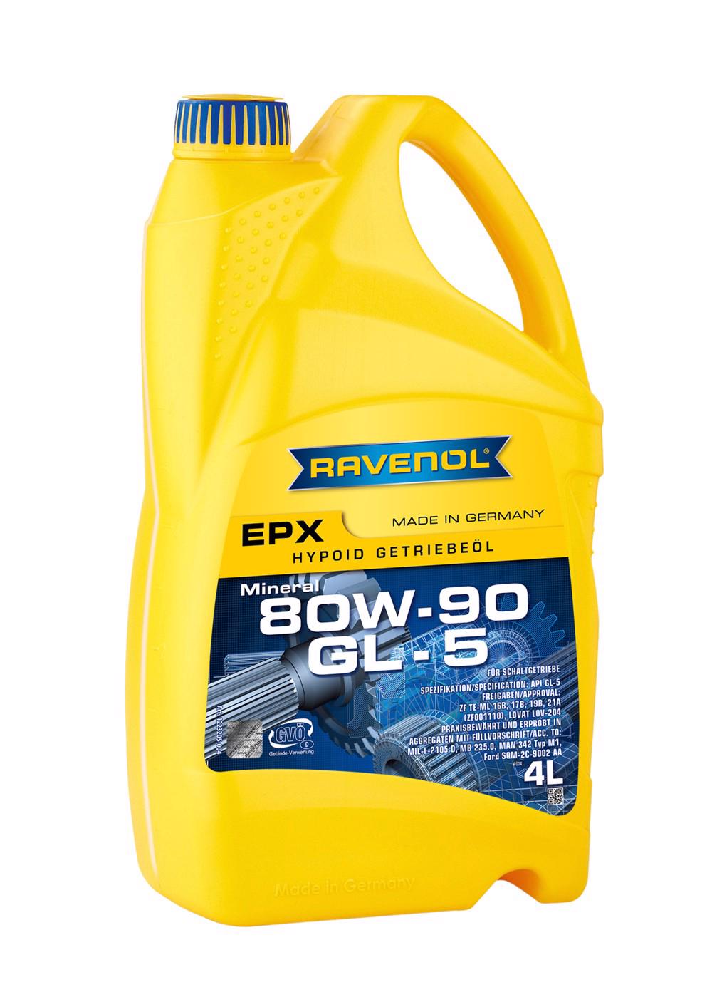 RAVENOL Getriebeoel EPX SAE 80W-90 GL 5  4 L