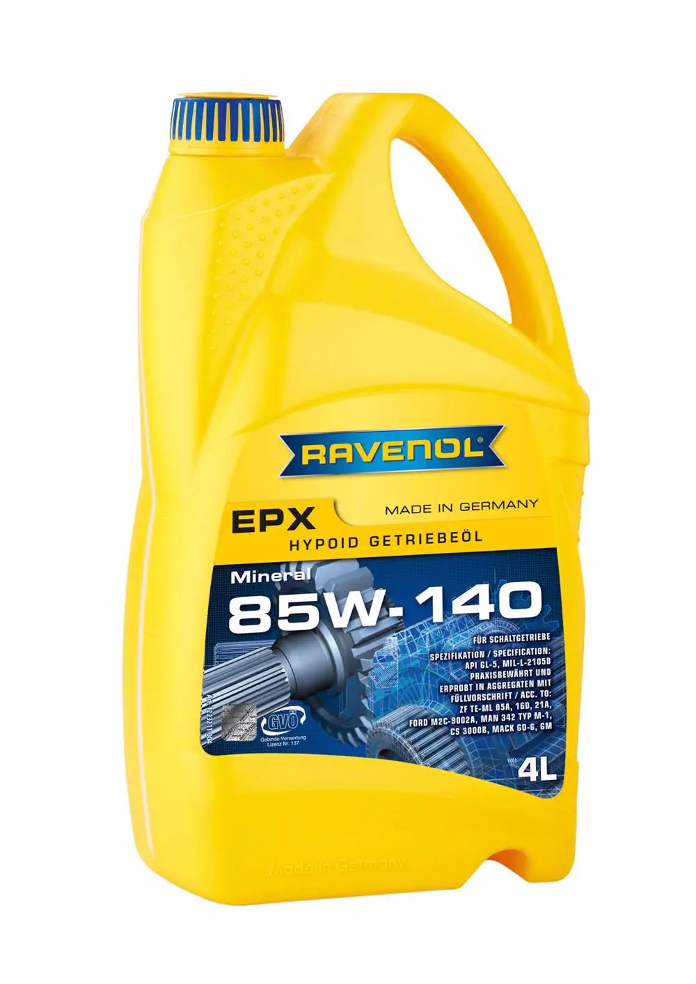 RAVENOL Getriebeoel EPX SAE 85W-140 GL 5  4 L