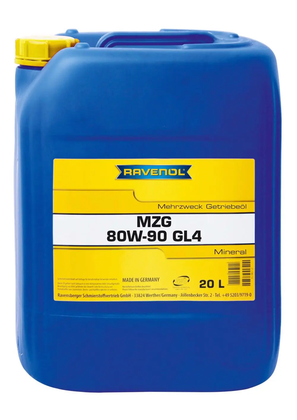 RAVENOL Getriebeoel MZG SAE 80W-90 GL 4  20 L