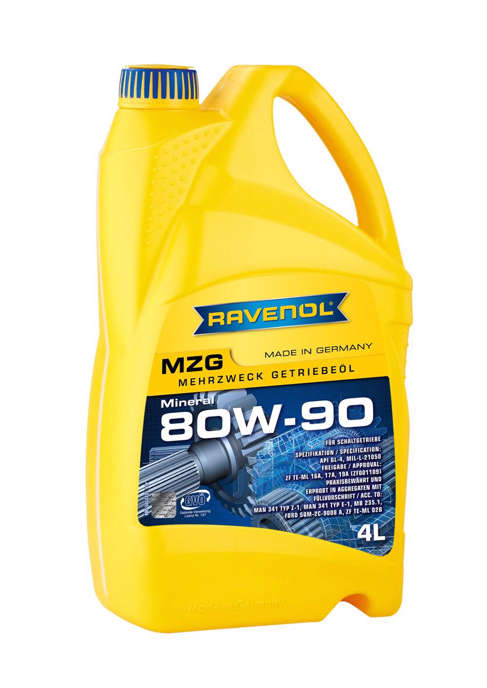 RAVENOL Getriebeoel MZG SAE 80W-90 GL 4  4 L