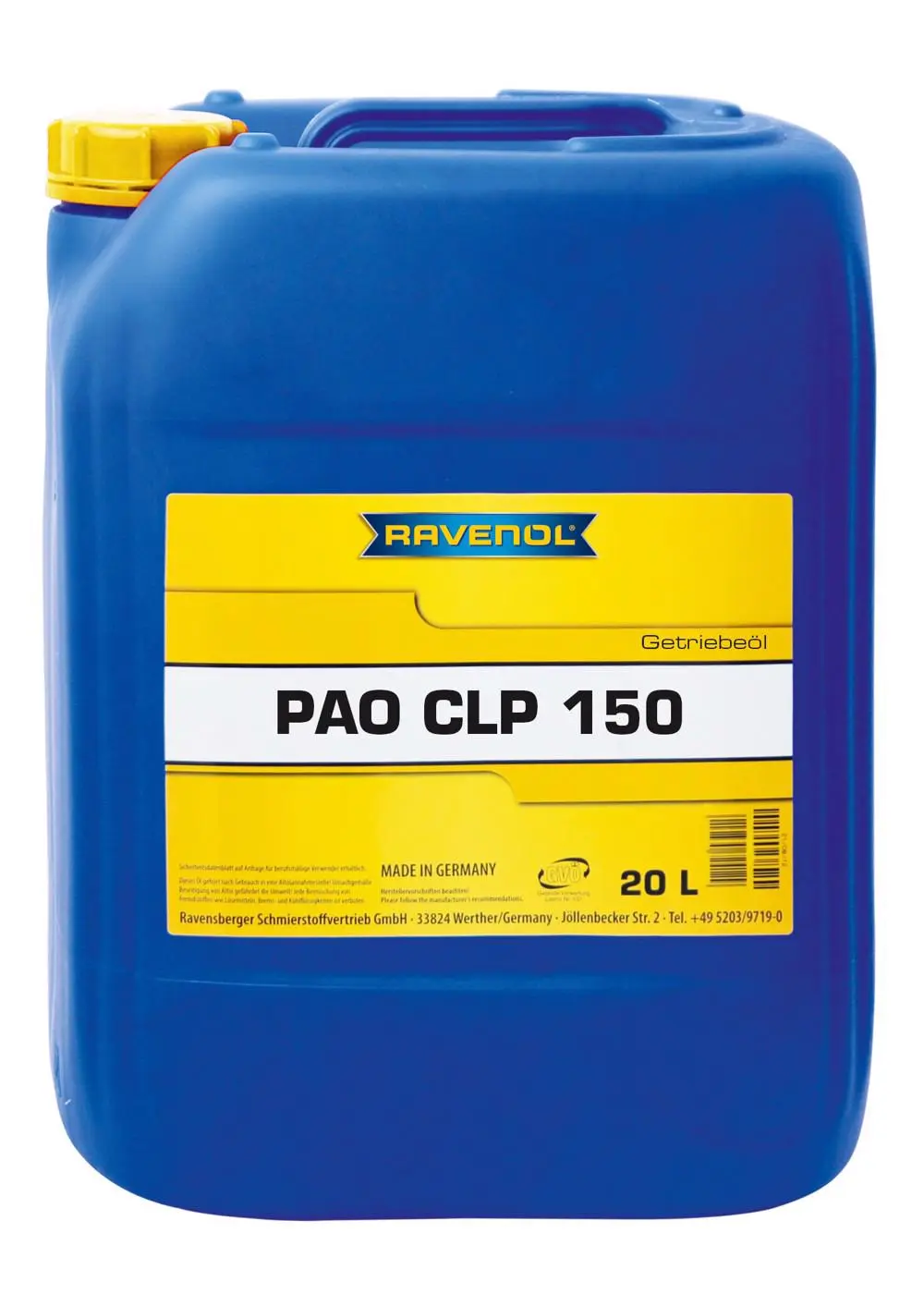 RAVENOL Getriebeoel PAO CLP 150  20 L