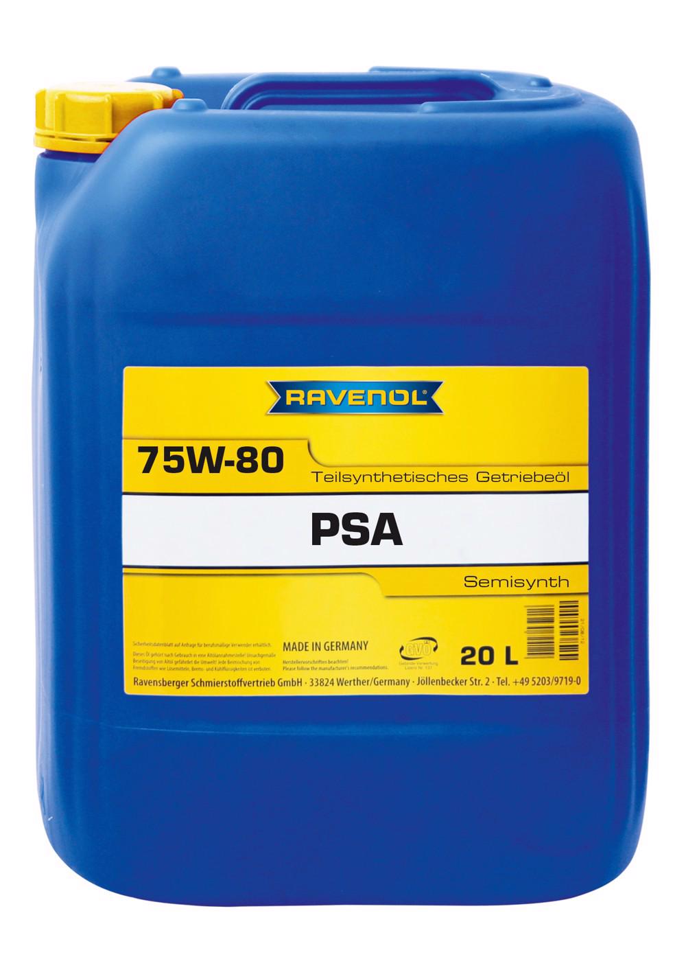 RAVENOL Getriebeoel PSA SAE 75W-80  20 L