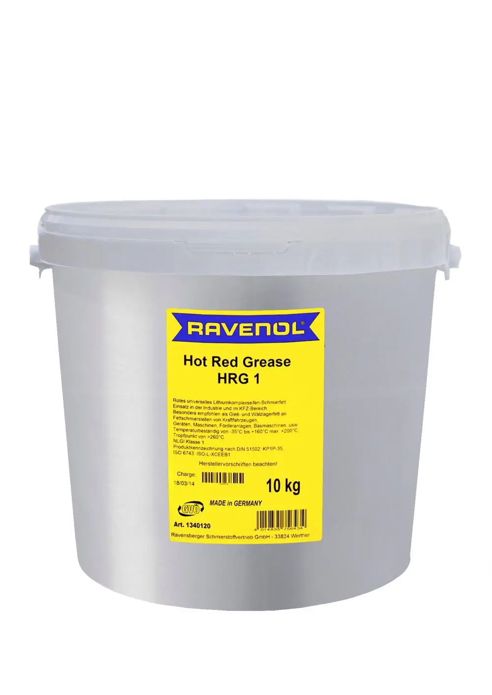 RAVENOL Hot Red Grease HRG 1  10 kg