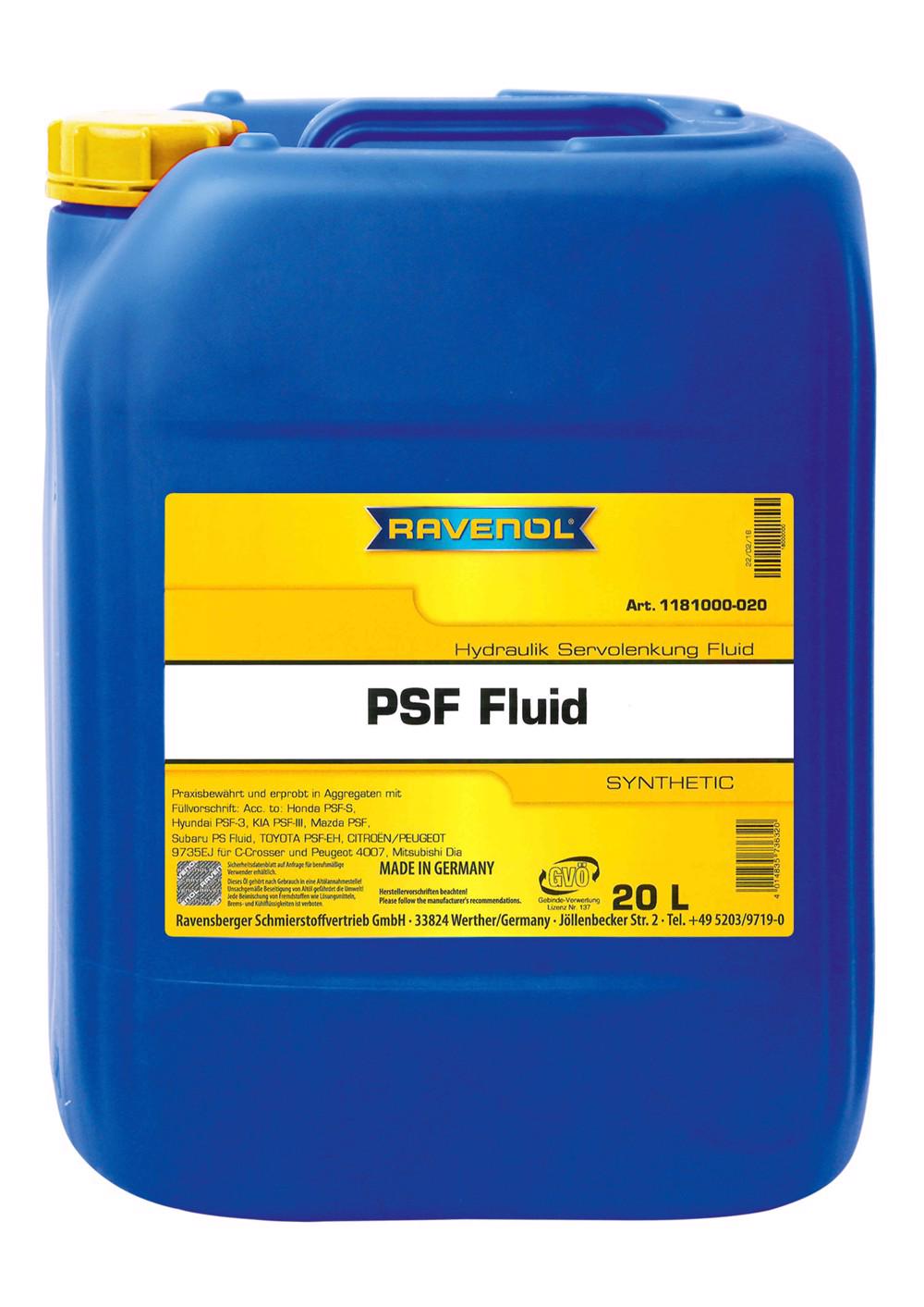 RAVENOL Hydraulik PSF Fluid  20 L