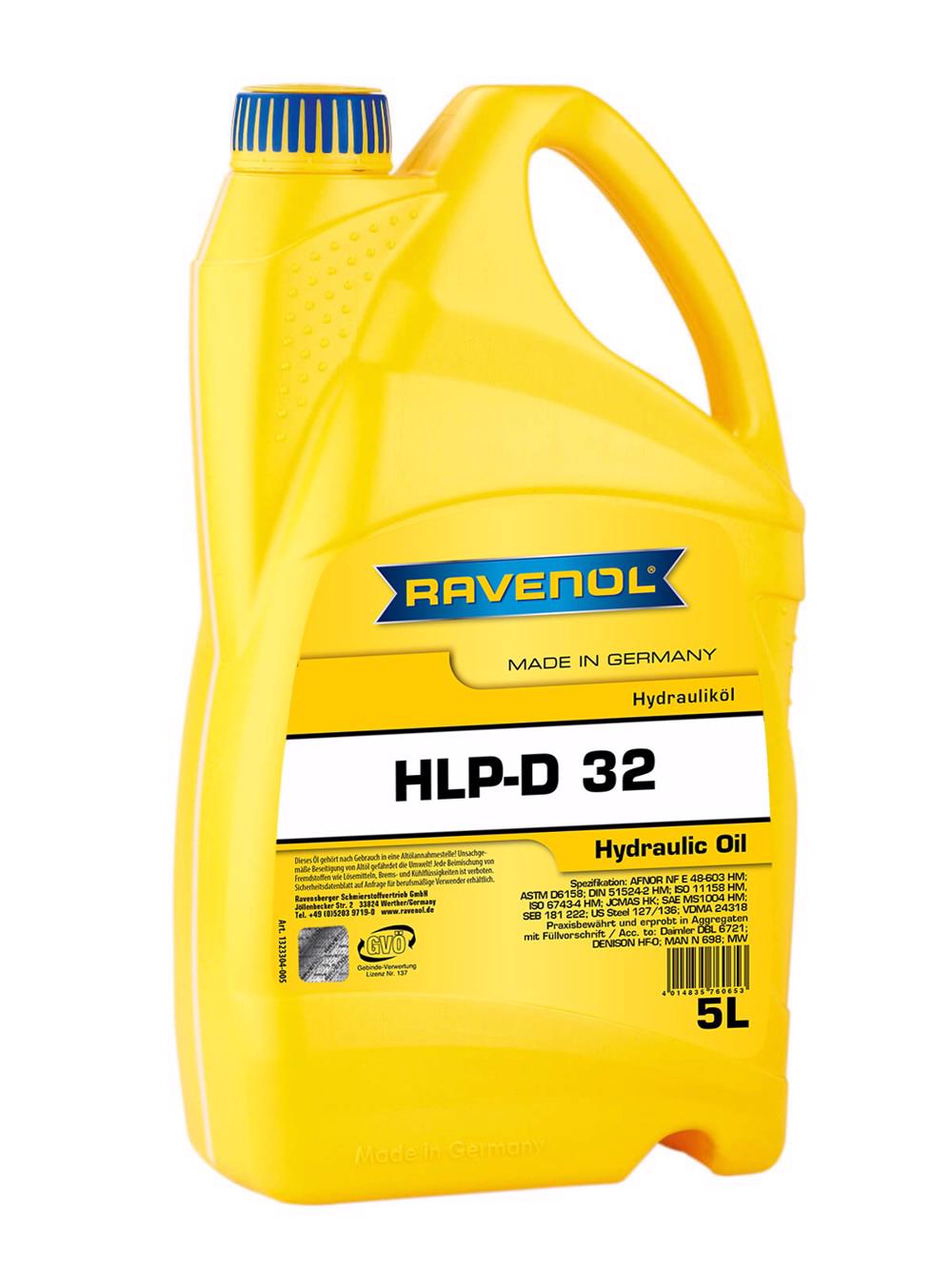 RAVENOL Hydraulikoel HLP-D 32  5 L