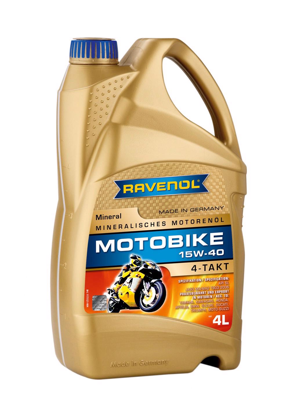 RAVENOL Motobike 4-T Mineral 15W-40  4 L