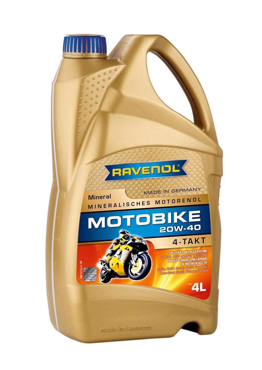 RAVENOL Motobike 4-T Mineral 20W-40  4 L