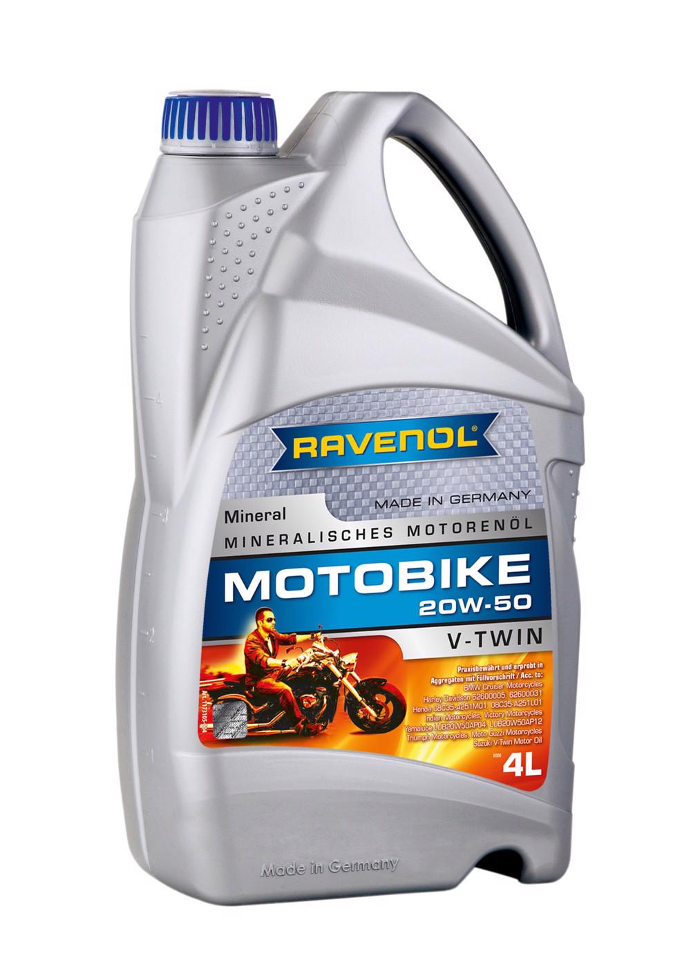 RAVENOL Motobike V-Twin SAE 20W-50 Mineral  4 L