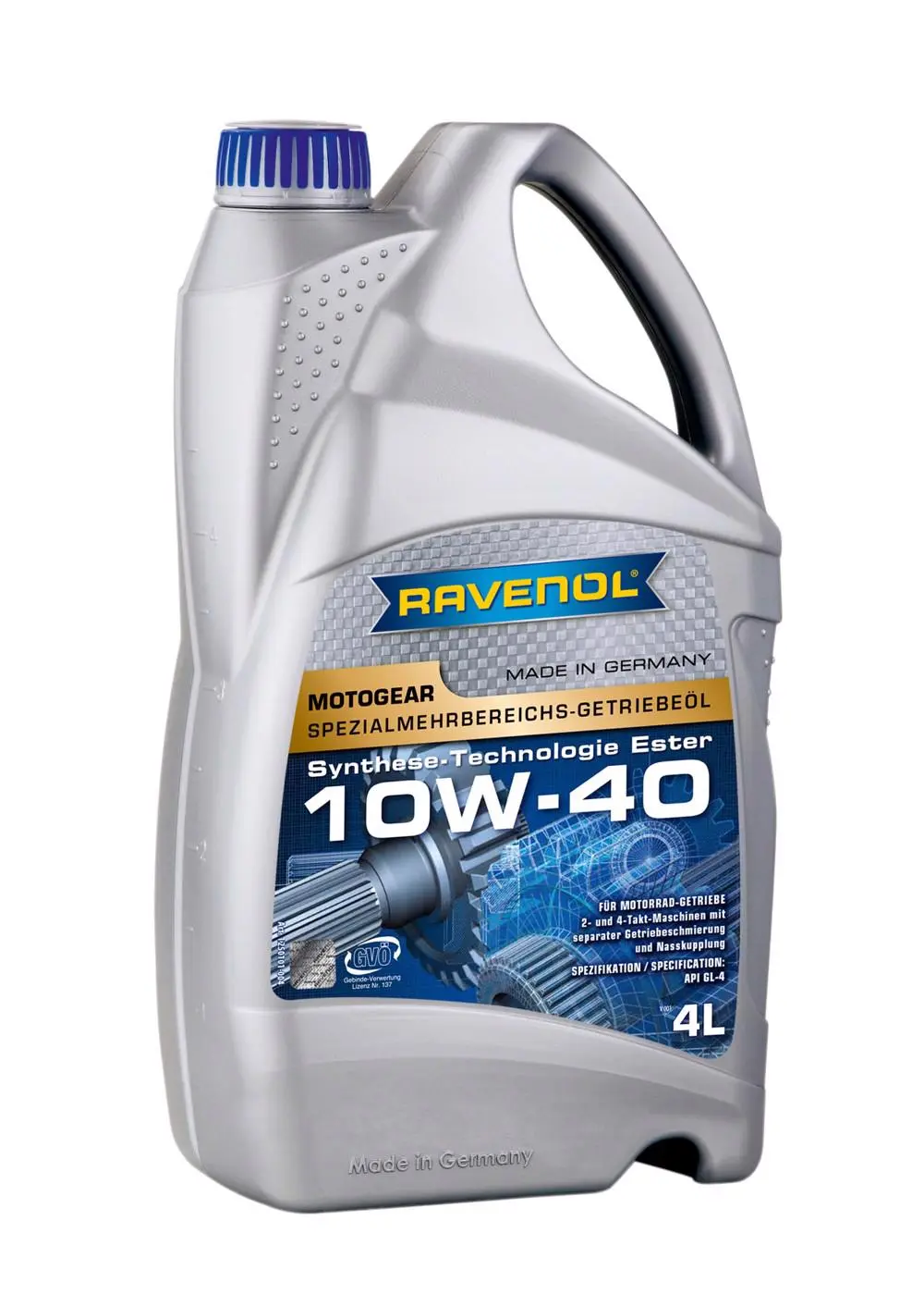 RAVENOL MOTOGEAR SAE 10W-40 GL-4  4 L