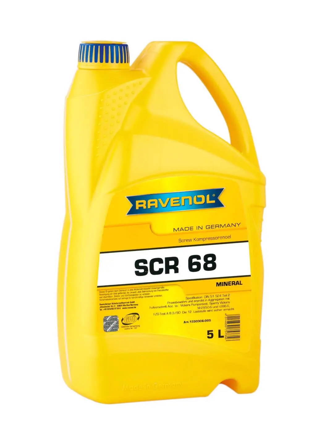 RAVENOL SCR 68 Screw Kompressorenoel  5 L