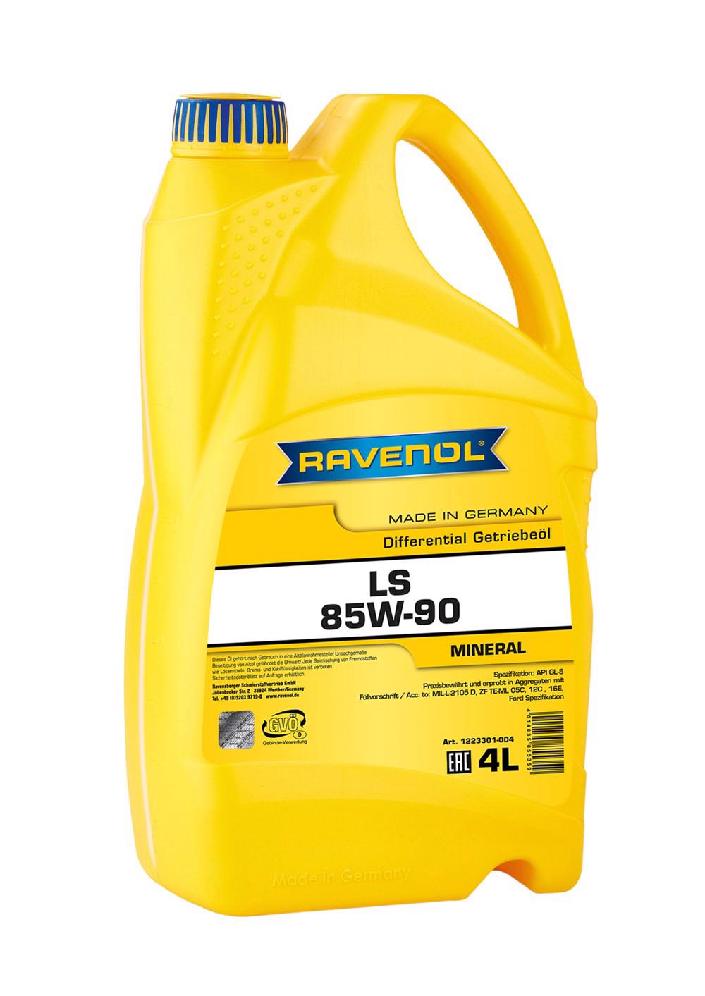 RAVENOL Sperrdiff. Hyp. Getr.öl LS SAE 85W-90 GL-5  4 L