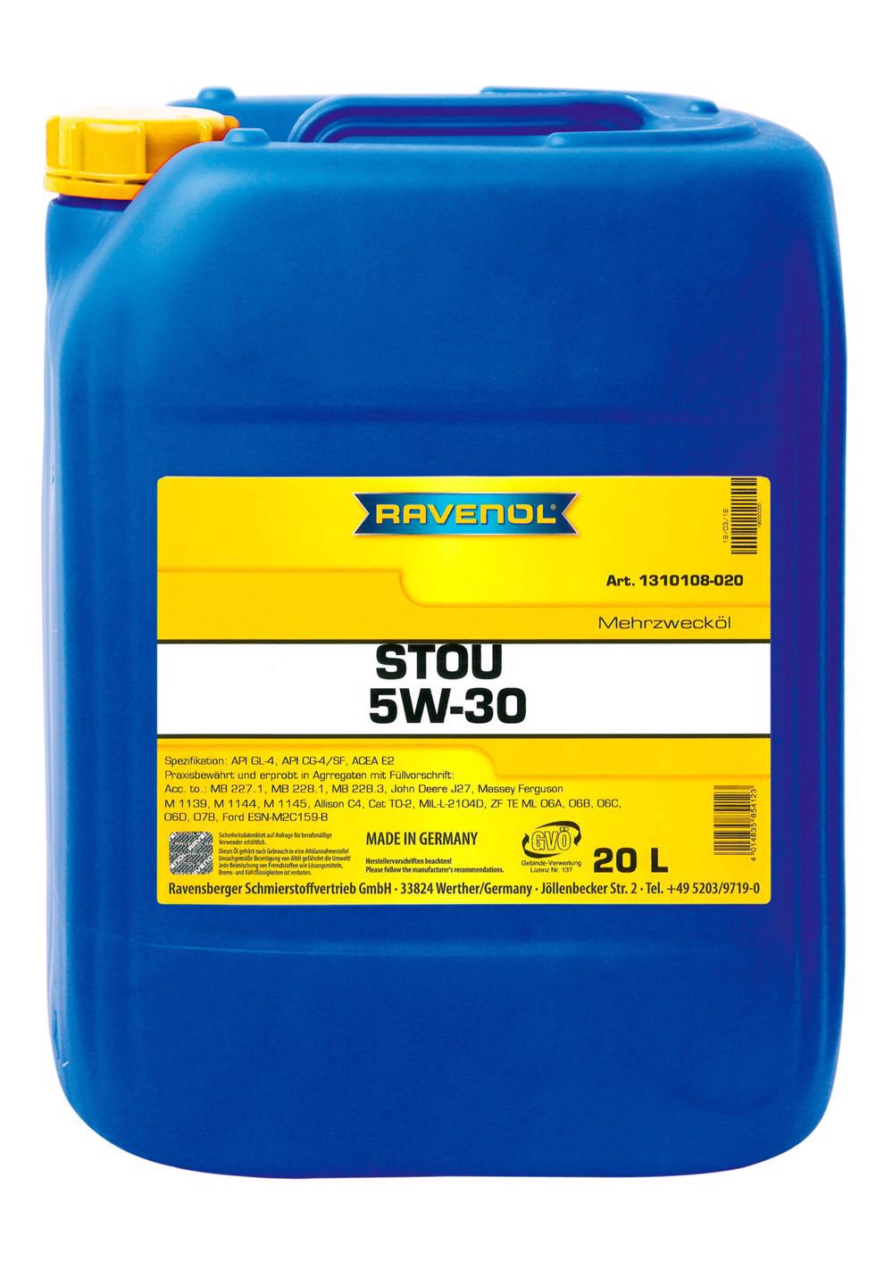 RAVENOL STOU SAE 5W-30  20 L