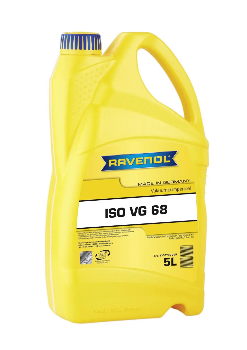 RAVENOL Vakuumpumpenoel ISO VG 68  5 L